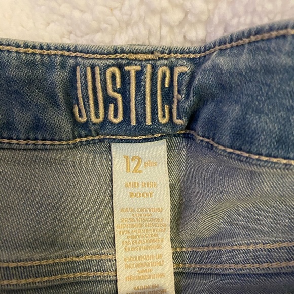 Justice bootcut distressed jeans - Picture 3 of 3